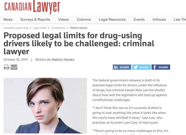 Proposed legal limits for drug-using drivers likely to be challenged: criminal lawyer
