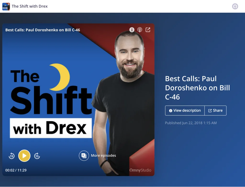 Paul Doroshenko on The Shift with Drex