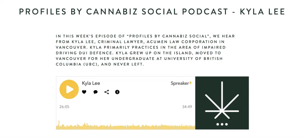 Kyla Lee on the Cannabiz Social Kyla Lee on the Cannabiz Social