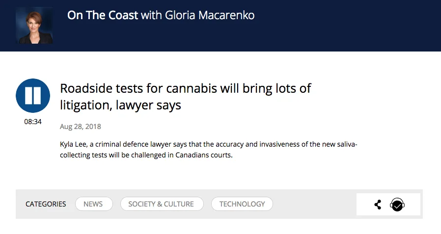 On The Coast with Gloria Macarenko Is Kyla Lee of Acumen Law