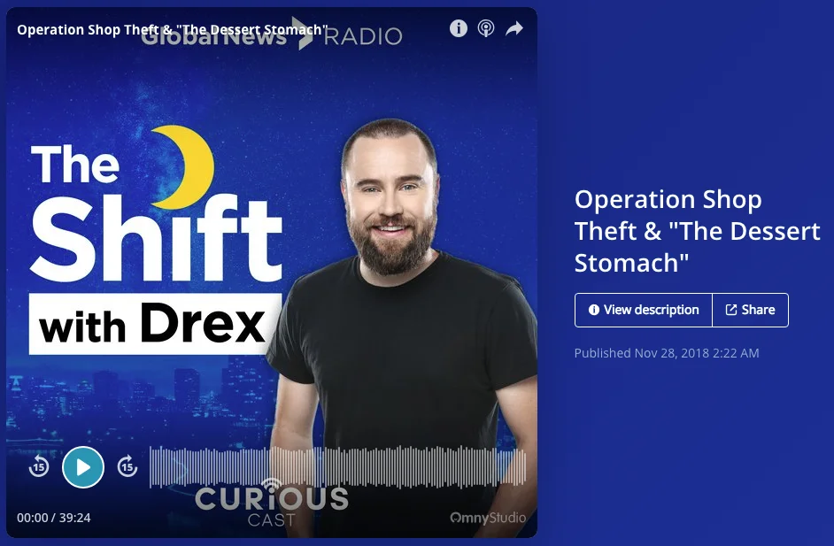Paul Doroshenko on The Shift with Drex regarding Operation Shop Theft