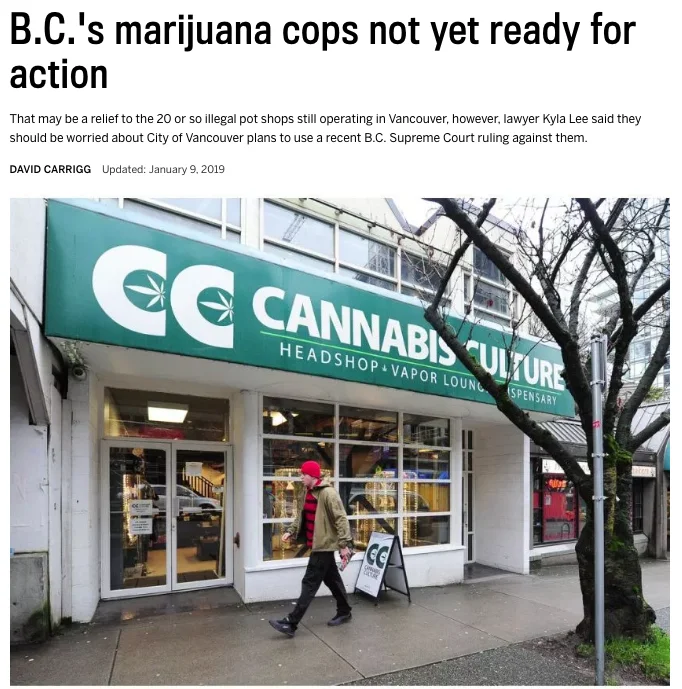 Kyla Lee on Vancouver Sun