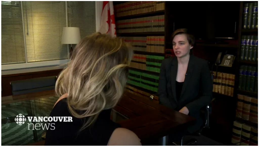 Kyla Lee on CBC News Vancouver