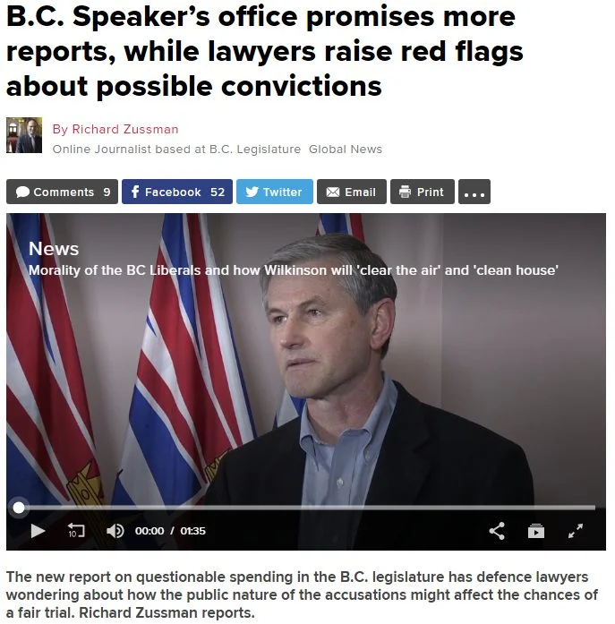Kyla Lee on Global News: More reports not helping investigation of sergeant-at-arms and clerk