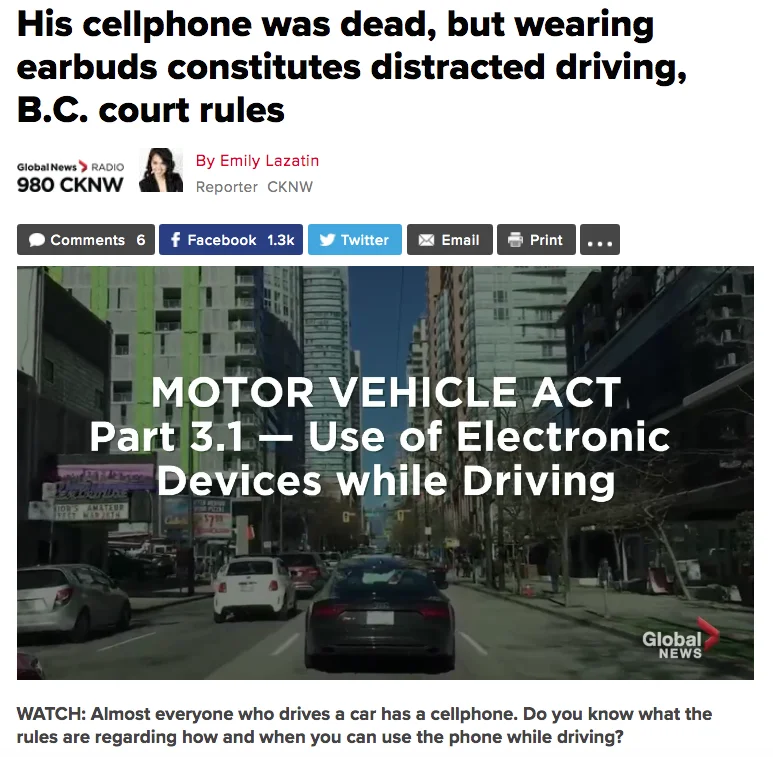 Kyla Lee on Global News regarding Distracted Driving Kyla Lee on Global News regarding Distracted Driving
