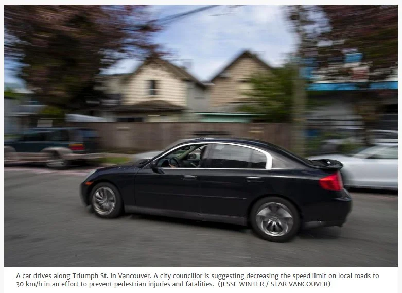 Kyla Lee on The Star Vancouver regarding the 30 km/h Speed Limit Kyla Lee on The Star Vancouver regarding the 30 km/h Speed Limit
