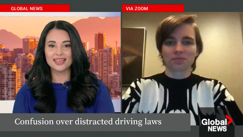 Kyla Lee on Global News BC: ICBC comes under fire for distracted driving safety video
